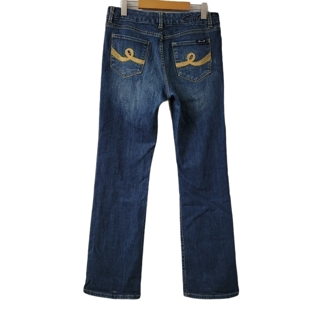 Seven7 Denim Bootcut Boyfriend Jeans Size 8 - Picture 2 of 14